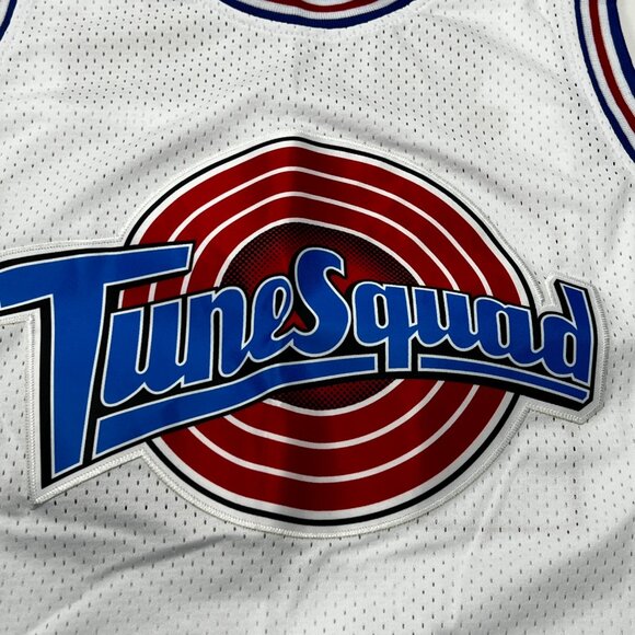 Michael Jordan Tune Squad Space Jam Toon Jersey Mens Small White Basketball #23 - Picture 2 of 8